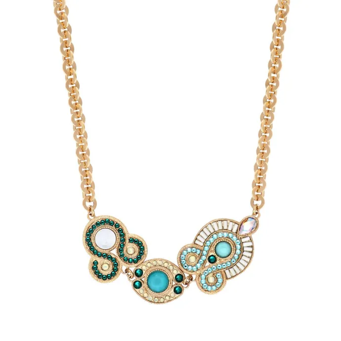 Outlet Circus Adjustable Short Chain Necklace - Blue Colliers Courts & Ras Du Cou