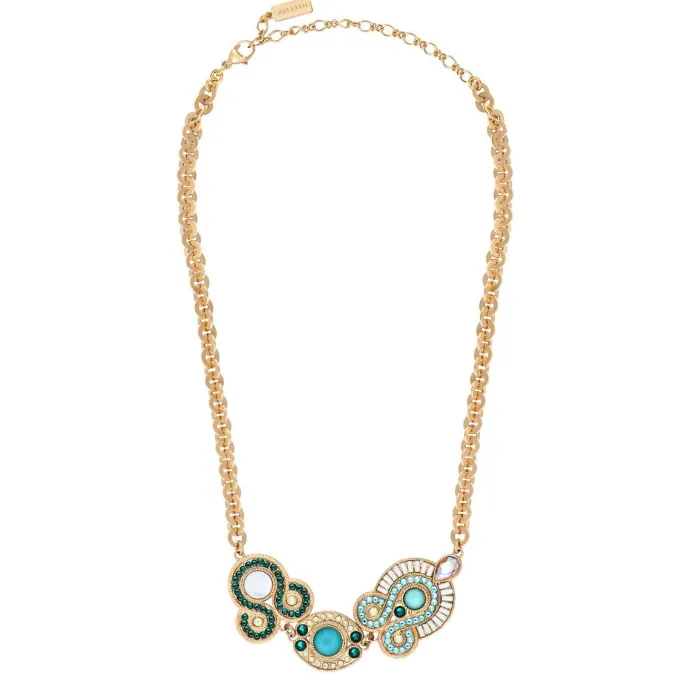 Outlet Circus Adjustable Short Chain Necklace - Blue Colliers Courts & Ras Du Cou