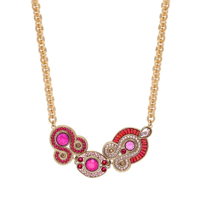 Sale Circus Adjustable Short Chain Necklace - Fuchsia Pink Colliers Courts & Ras Du Cou