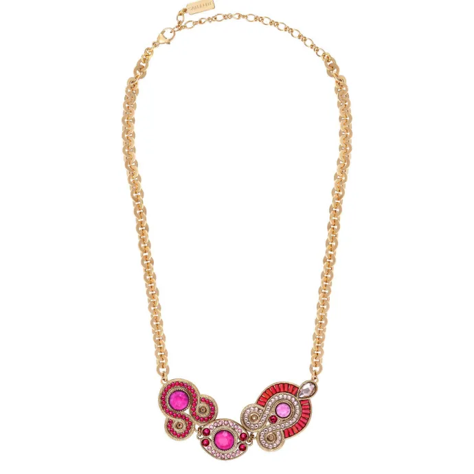 Sale Circus Adjustable Short Chain Necklace - Fuchsia Pink Colliers Courts & Ras Du Cou