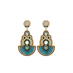 Outlet Circus clip-on earrings - blue Clips