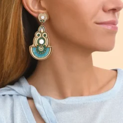 Outlet Circus clip-on earrings - blue Clips