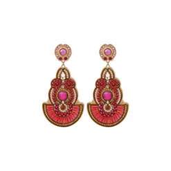 Clearance Circus clip-on earrings - fuchsia pink Clips