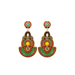 Hot Circus clip-on earrings - green Clips