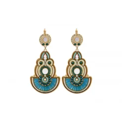 Circus large sleeper earrings - blue Dormeuses