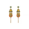 Hot Circus long pierced stud earrings - green Percées / Tiges
