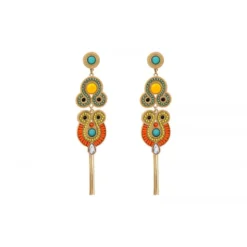 Hot Circus long pierced stud earrings - green Percées / Tiges