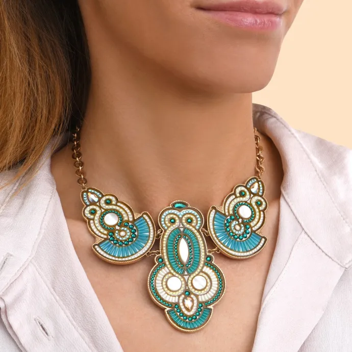 Hot Circus Necklace - Blue Plastrons