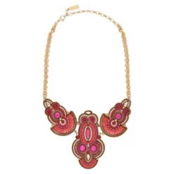 Discount Circus Necklace - Fuchsia Pink Plastrons