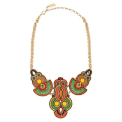 Discount Circus Necklace - Green Plastrons