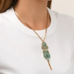 Discount Circus pendant necklace - turquoise Pendentifs Et Médailles