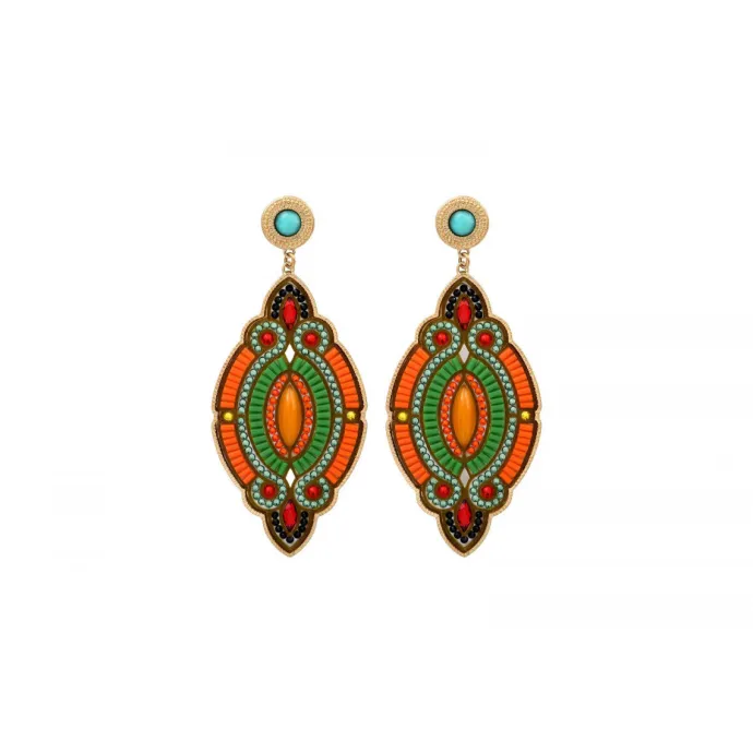 Sale Circus pierced stud earrings - green Percées / Tiges