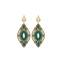 Sale Circus sleeper drop earrings - blue Longues / Pendantes