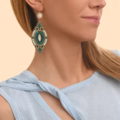 Sale Circus sleeper drop earrings - blue Longues / Pendantes