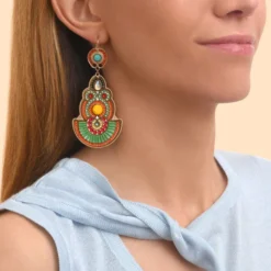 Clearance Circus sleeper earrings - green Dormeuses