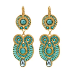 Online Circus sleeper earrings - turquoise Dormeuses