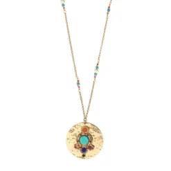 New Claudia Adjustable Pendant Necklace - Multicolored Pendentifs Et Médailles