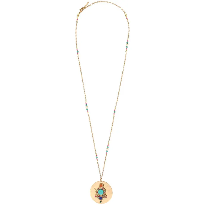 New Claudia Adjustable Pendant Necklace - Multicolored Pendentifs Et Médailles