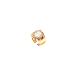 Outlet Claudia adjustable ring - mother-of-pearl Bagues Ajustables