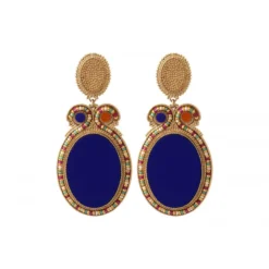 Best Claudia clip-on earrings - blue Clips