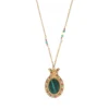 Sale Claudia delicate pendant necklace - green Pendentifs Et Médailles