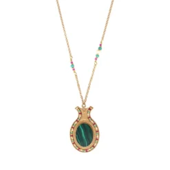 Sale Claudia delicate pendant necklace - green Pendentifs Et Médailles