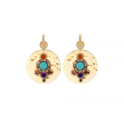 Online Claudia modern sleeper earrings - multicoloured Dormeuses