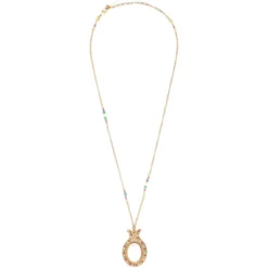 Outlet Claudia pendant necklace - white Sautoirs & Colliers Longs|Pendentifs Et Médailles