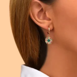 Discount Claudia pierced stud earrings - green Percées / Tiges