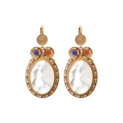 Online Claudia sleeper earrings - mother-of-pearl Dormeuses