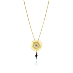 Online Dakota Adjustable Delicate Pendant Necklace - Multicolored Pendentifs Et Médailles