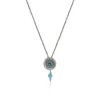 Outlet Dakota Adjustable Pendant Necklace - Turquoise Pendentifs Et Médailles