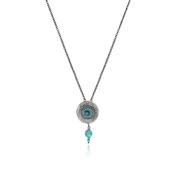 Outlet Dakota Adjustable Pendant Necklace - Turquoise Pendentifs Et Médailles