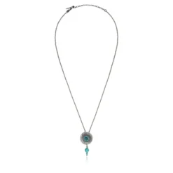 Outlet Dakota Adjustable Pendant Necklace - Turquoise Pendentifs Et Médailles