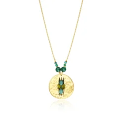Hot Dakota Adjustable Pendant Necklace - Green Pendentifs Et Médailles