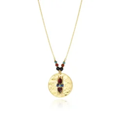 Outlet Dakota Adjustable Pendant Necklace - Multicolored Pendentifs Et Médailles