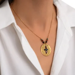 Outlet Dakota Adjustable Pendant Necklace - Multicolored Pendentifs Et Médailles