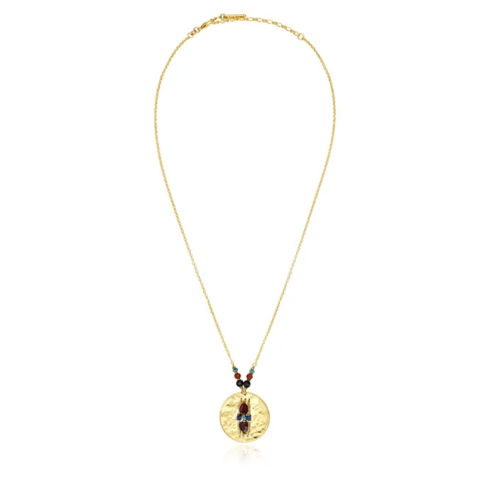 Outlet Dakota Adjustable Pendant Necklace - Multicolored Pendentifs Et Médailles