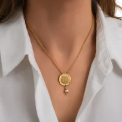 Discount Dakota Adjustable Pendant Necklace - Pearl Pendentifs Et Médailles