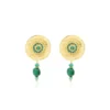 Discount Dakota delicate earrings - green Clips