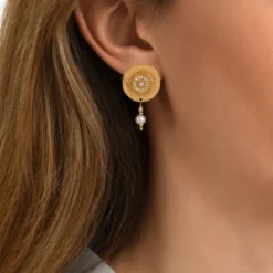 Outlet Dakota delicate earrings - pearl Clips