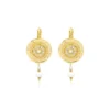 Best Dakota fine sleeper earrings - pearl Dormeuses