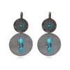 Online Dakota sleeper earrings - blue Dormeuses
