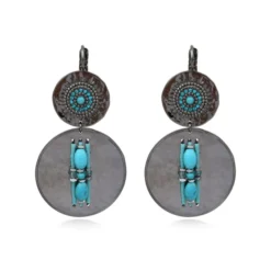 Online Dakota sleeper earrings - blue Dormeuses