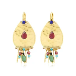Clearance Dakota wide earrings - multicoloured Dormeuses