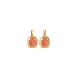 Sale Delicate sleeper earrings, Soleil - roses Dormeuses