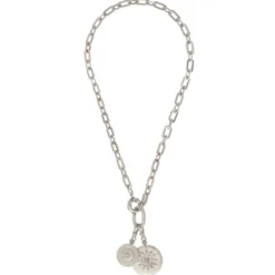 New Farah Adjustable Pendant Necklace - Silver Pendentifs Et Médailles