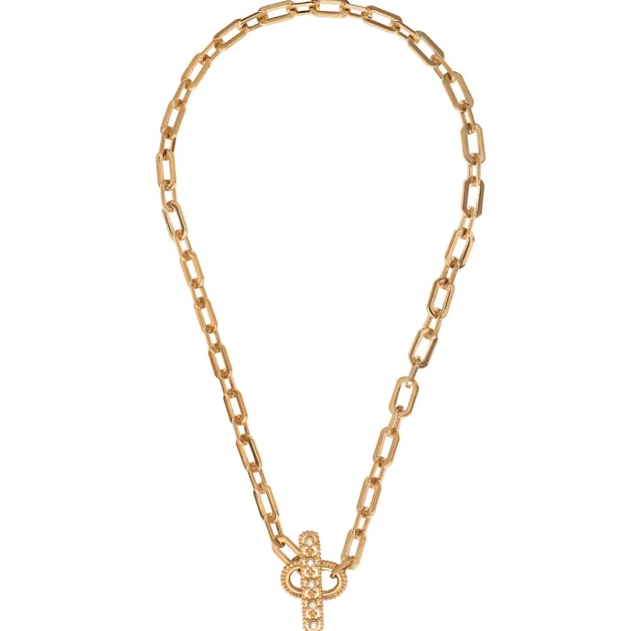 Outlet Farah chain choker necklace - gold Colliers Courts & Ras Du Cou