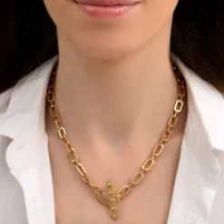 Outlet Farah chain choker necklace - gold Colliers Courts & Ras Du Cou