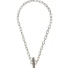 Best Farah chain choker necklace - silver Colliers Courts & Ras Du Cou
